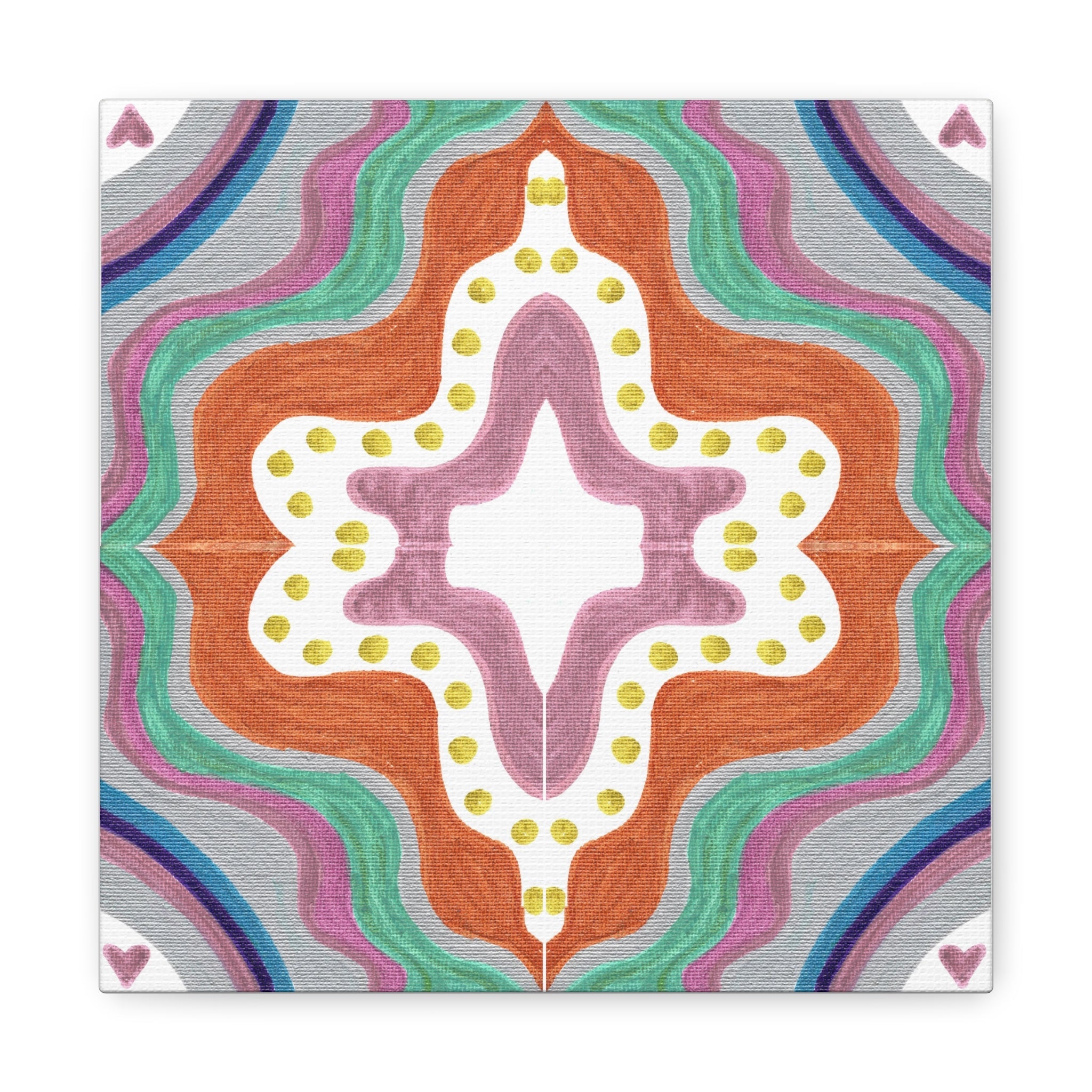 Love Frequency 2 Mosaic Caden Caraco Canvas Gallery Wrap
