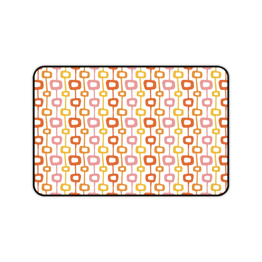 Atomic Squares Mid Century Atomic Era Retro Style Desk Mat - 3 Size Options