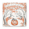 Halloween Trees Black Cat Jack O Lantern Retro Halloween Decor Print Canvas Gallery Wrap