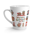Merry Christmas To You Christmas Candy Mid Century Retro Print Latte Mug