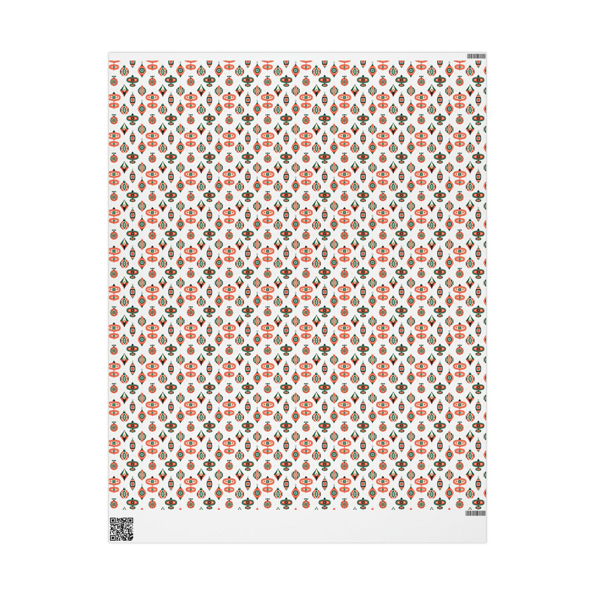 Atomic Retro Christmas Ornaments Atomic Retro Style Christmas Holiday Gift Wrap Paper - Glossy Or Matte