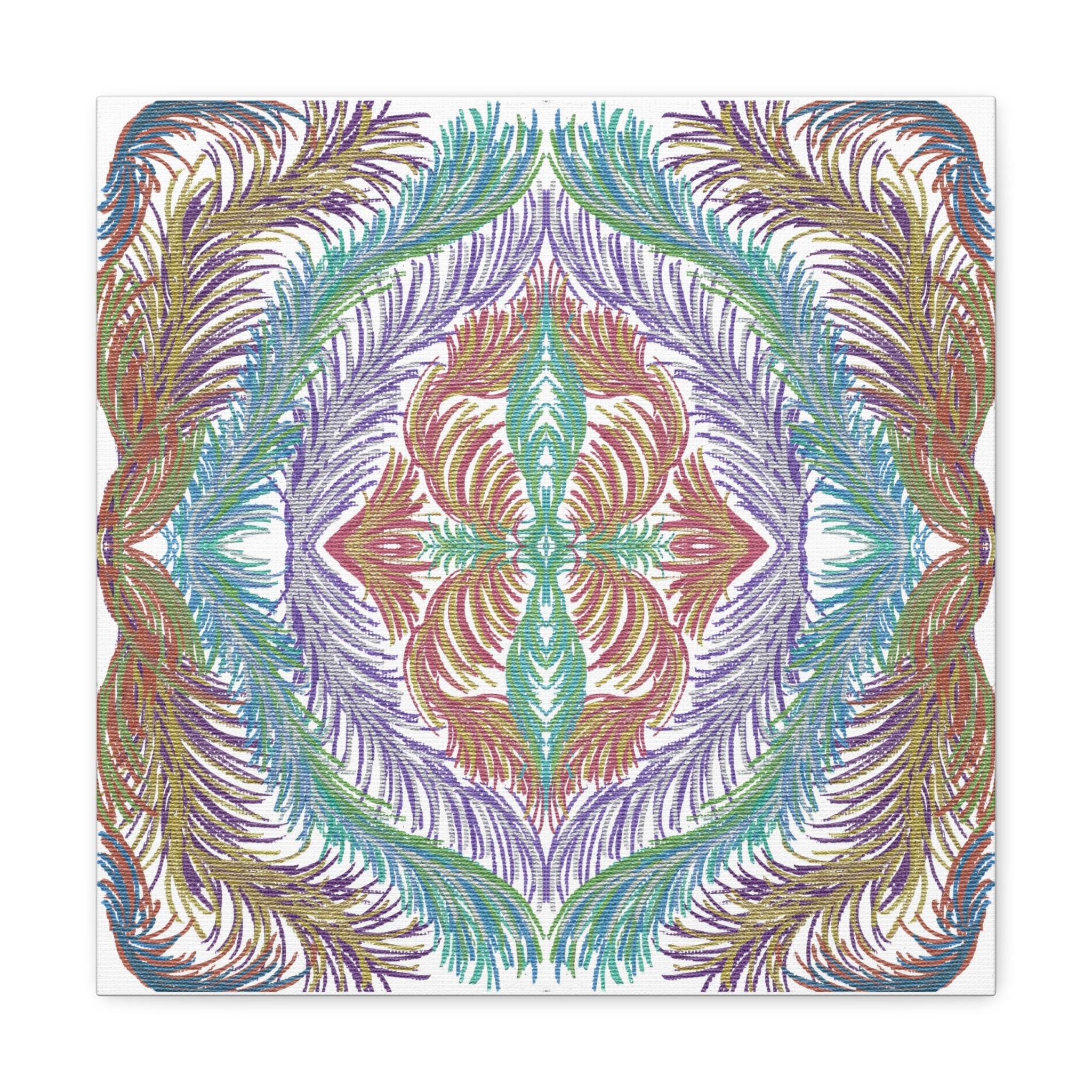 Space Feathers Variation 3 Caden Caraco Canvas Gallery Wrap