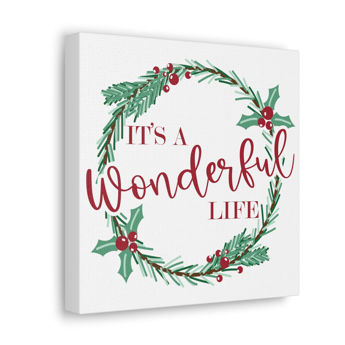 It's A Wonderfull Life Retro Style Canvas Gallery Wraps