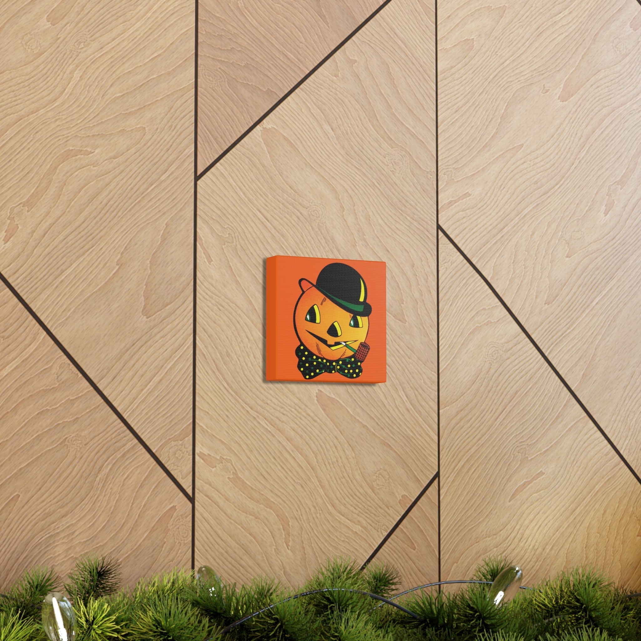 Scarecrow Halloween Decor Print Canvas Gallery Wrap