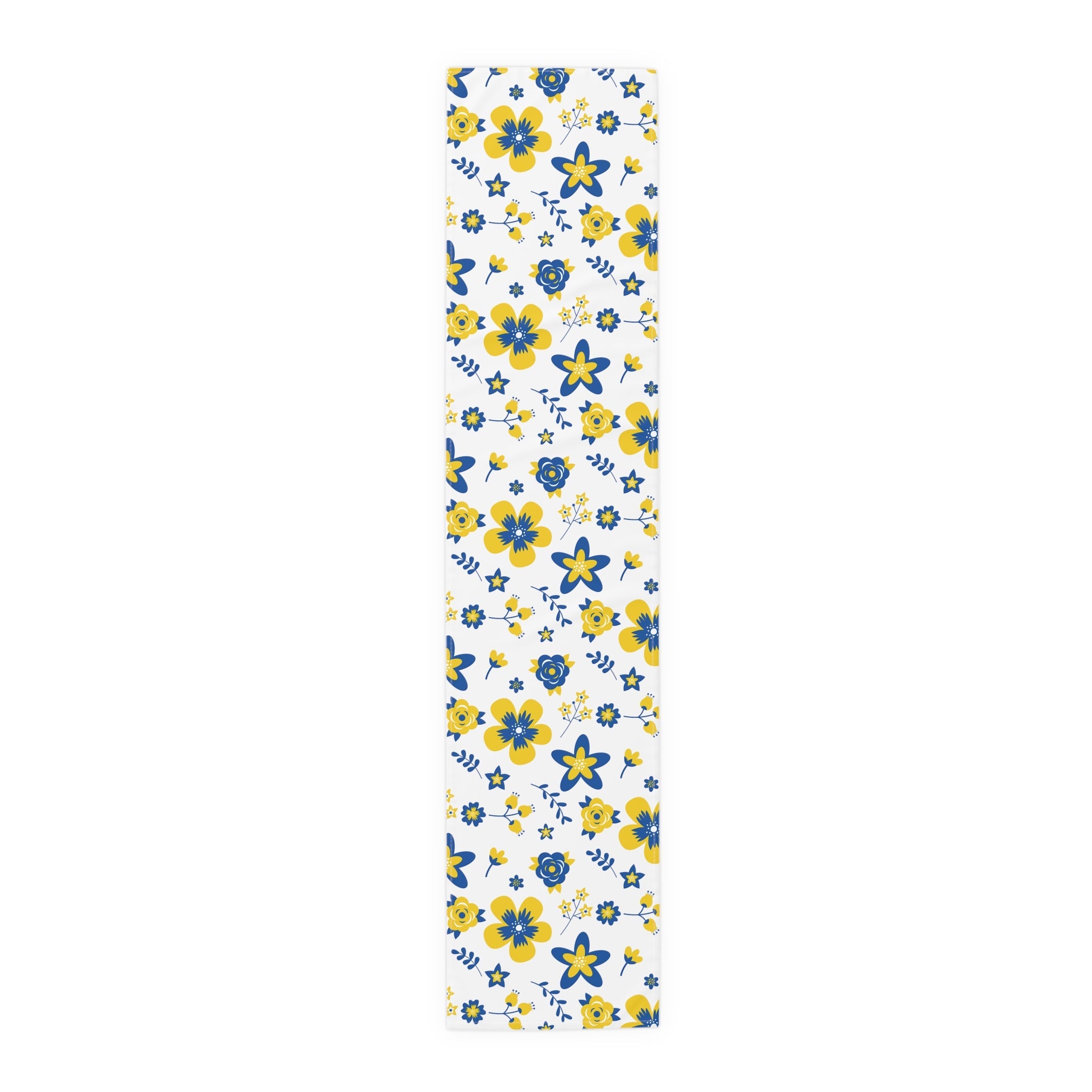 Ukrainian Country Flowers Spring Polyester Table Runner