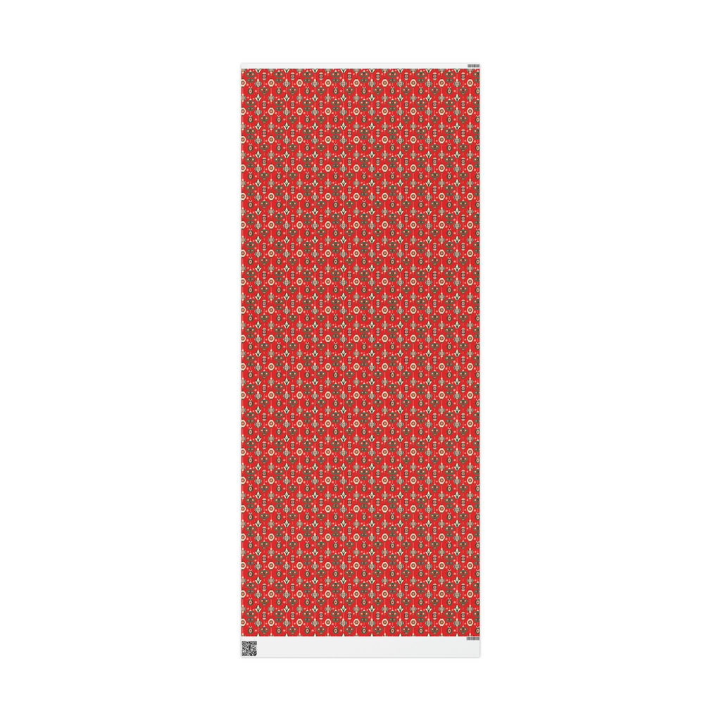 Atomic Retro Christmas Ornaments Atomic Retro Style Christmas Holiday Gift Wrap Paper - Glossy Or Matte