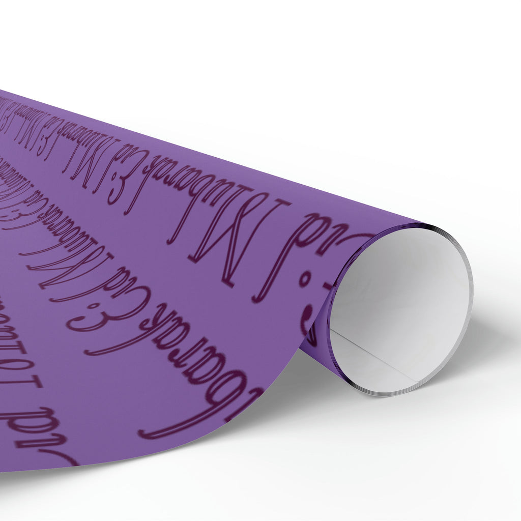 Eid Mubarak Purple Holiday Gift Wrap Paper - Glossy Or Matte