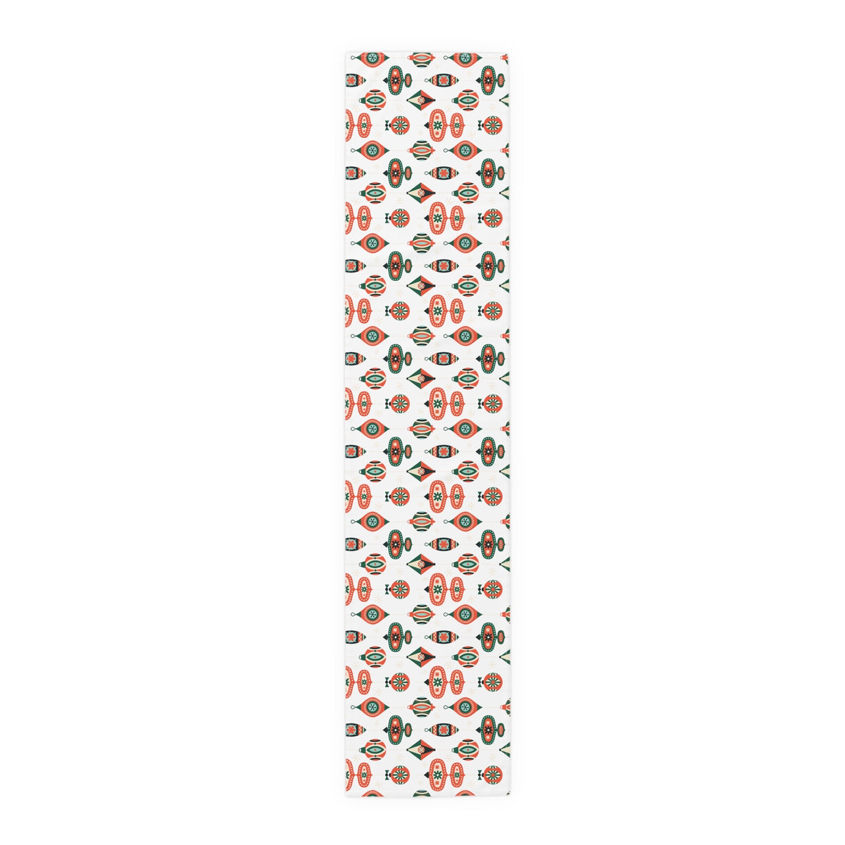 Atomic Retro Christmas Ornaments Atomic Mid Century Retro Style Holiday Table Runner - Cotton Or Polyester