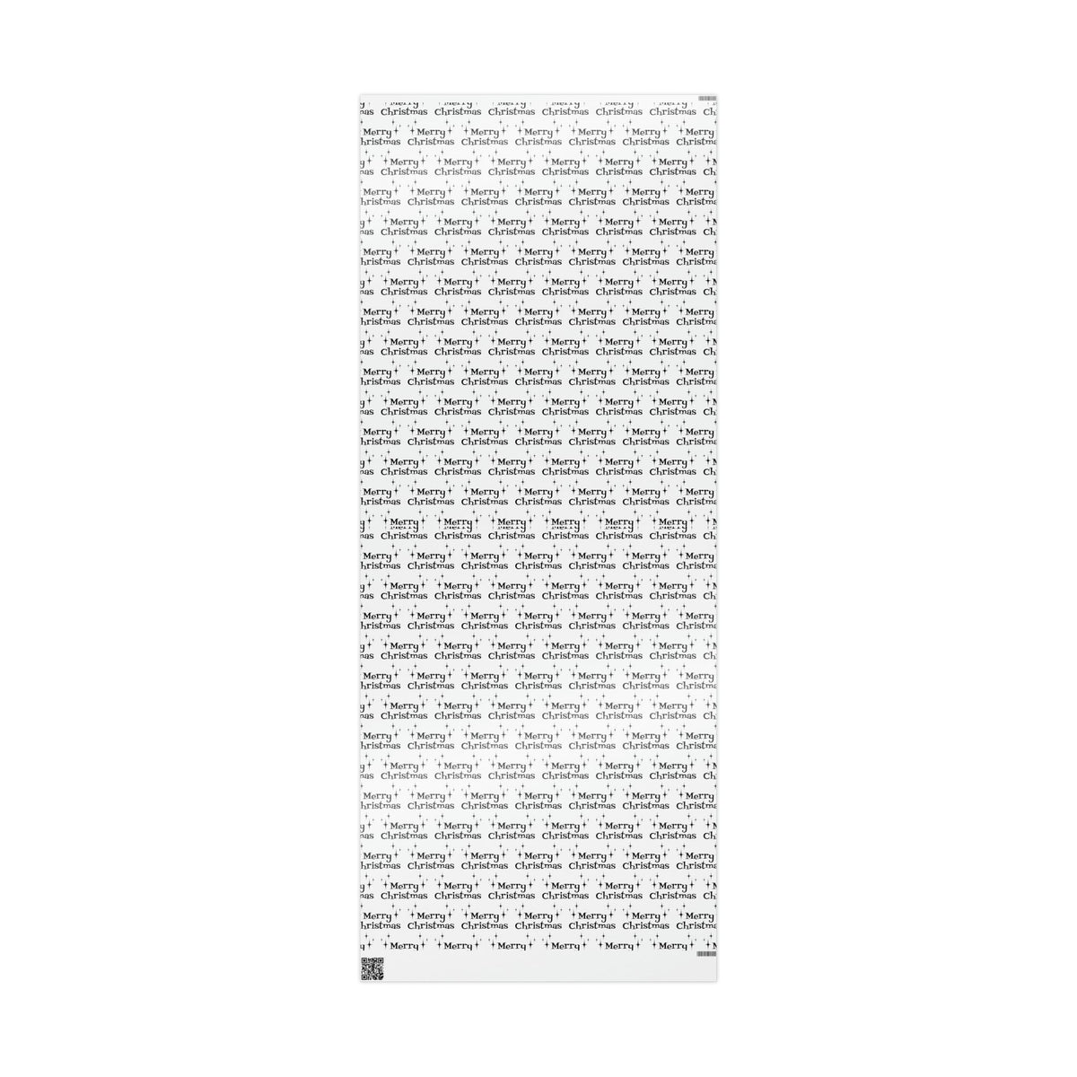 Merry Christmas Starburst Black And White Atomic Mid Century Retro Christmas Style Holiday Gift Wrap Paper - Glossy Or Matte