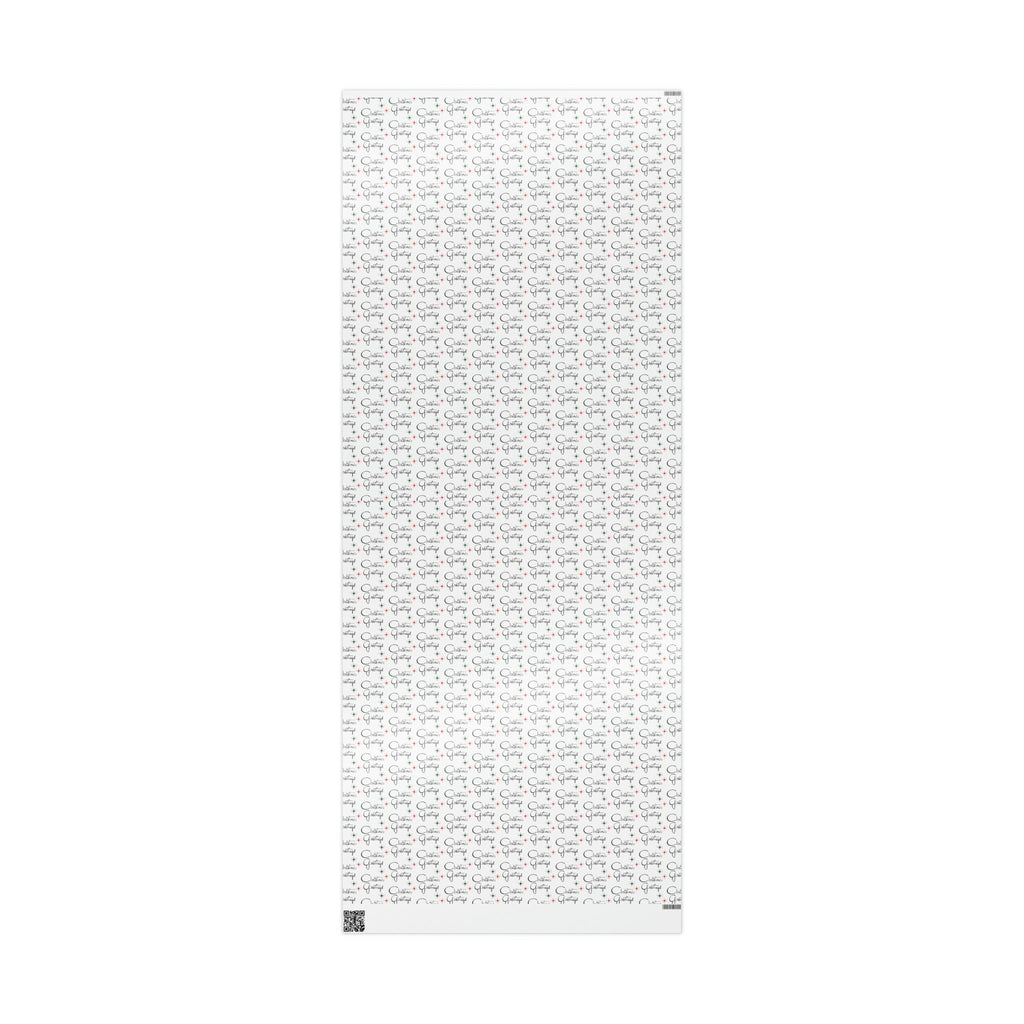 Christmas Greetings Starburst Atomic Mid Century Retro Christmas Style Holiday Gift Wrap Paper - Glossy Or Matte