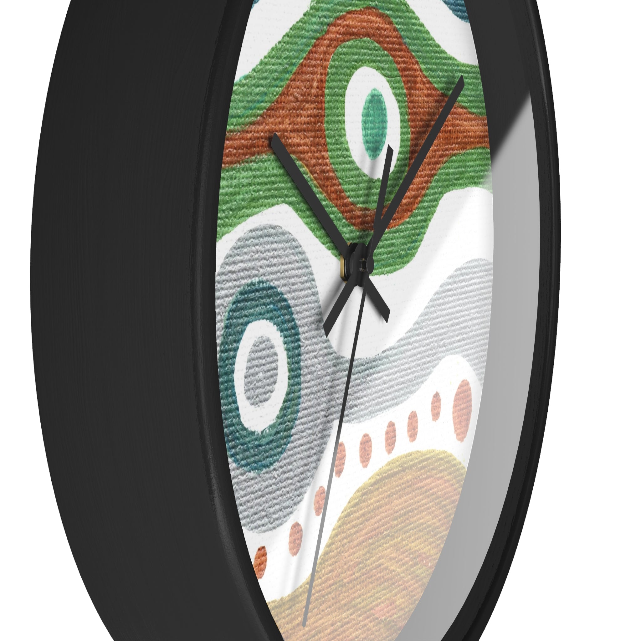 Mangro Protection Caden Caraco Black Silent Wooden Wall Clock