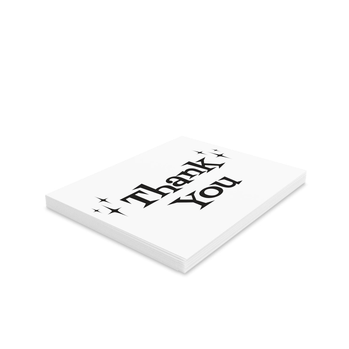 Thank You Starburst Atomic Mid Century Retro Style Thank You Matte Greeting Cards (8, 16, and 24 pcs)