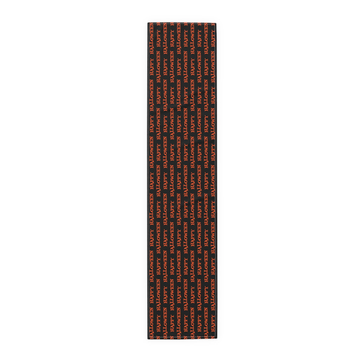 Happy Halloween Atomic Mid Century Retro Style Fall Autumn Halloween Decor Cotton Poly Table Runner