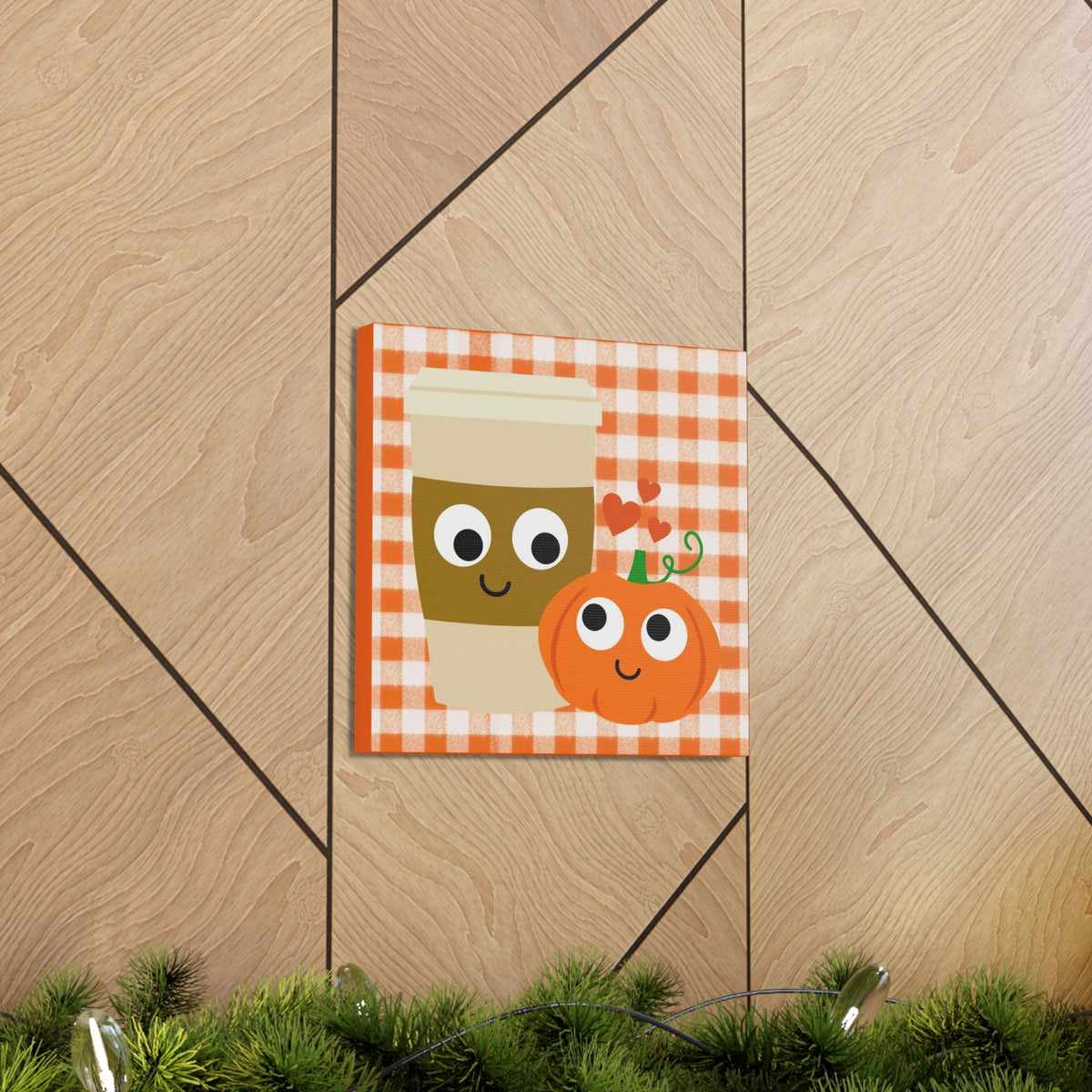 Pumpkin Spice Love Fall Print Canvas Gallery Wrap