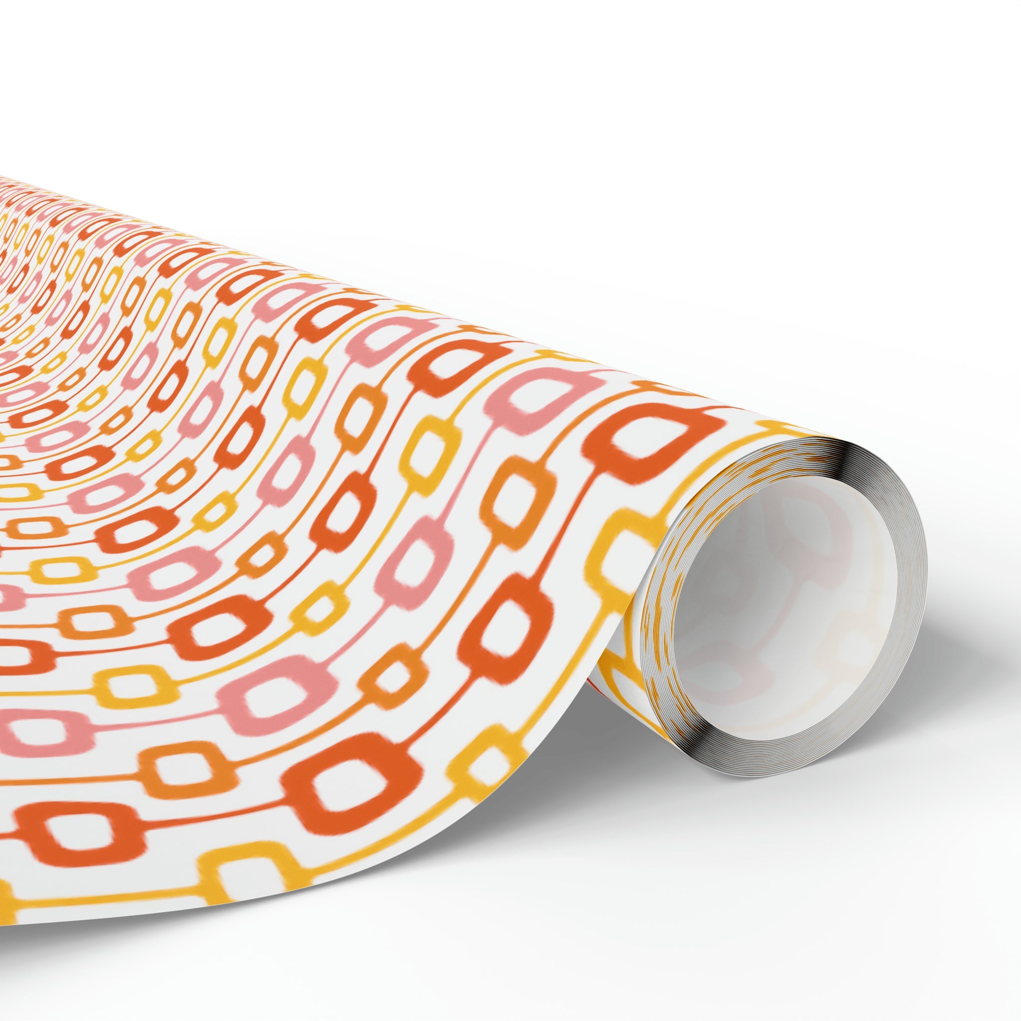 Atomic Squares Atomic Retro Style Holiday Gift Wrap Paper - Glossy Or Matte
