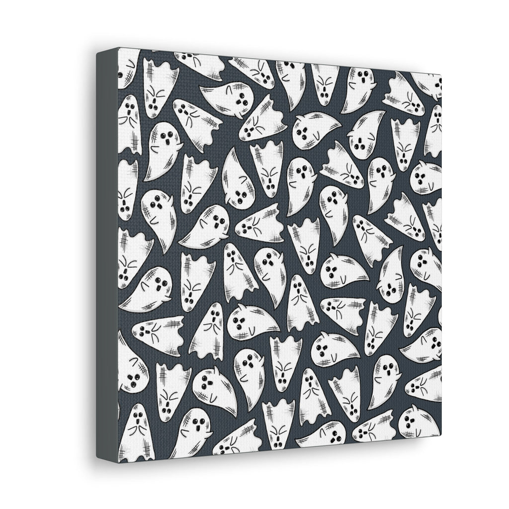 Cute Halloween Ghosts Print Canvas Gallery Wrap