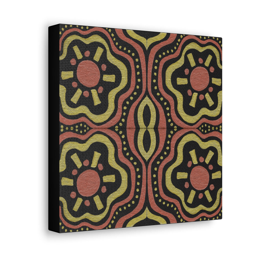 Gold Suns Mosaic Caden Caraco Canvas Gallery Wrap