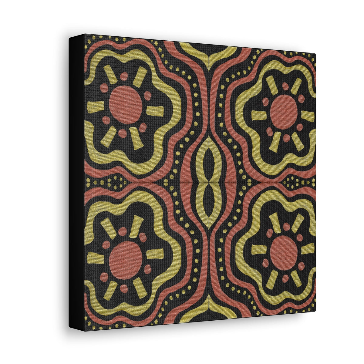 Gold Suns Mosaic Caden Caraco Canvas Gallery Wrap