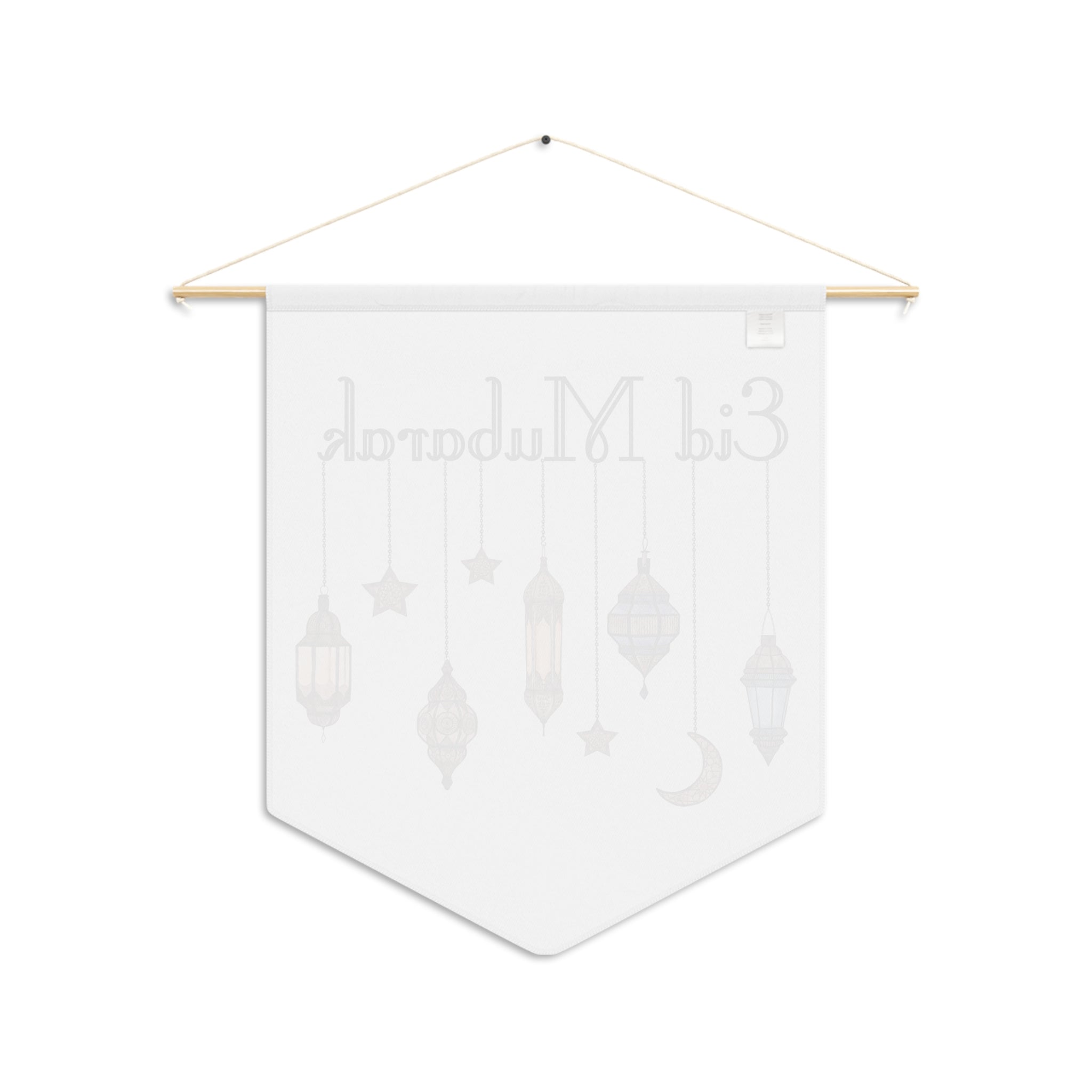 Eid Mubarak Festival Arabic Lanterns Holiday Wall Hanging Banner Flag