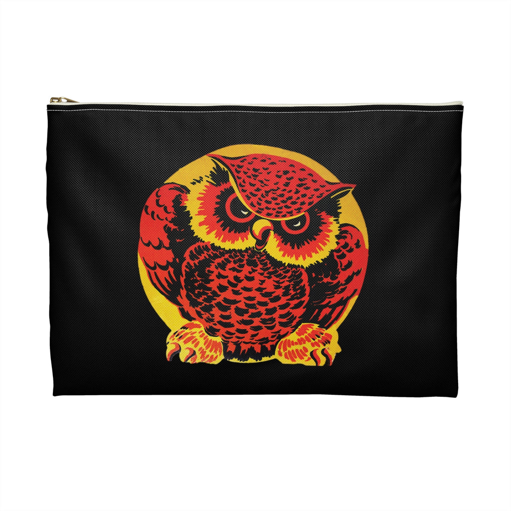 Halloween Owl Retro Retro Halloween Print Polyester Accessory Pouch Travel Bag