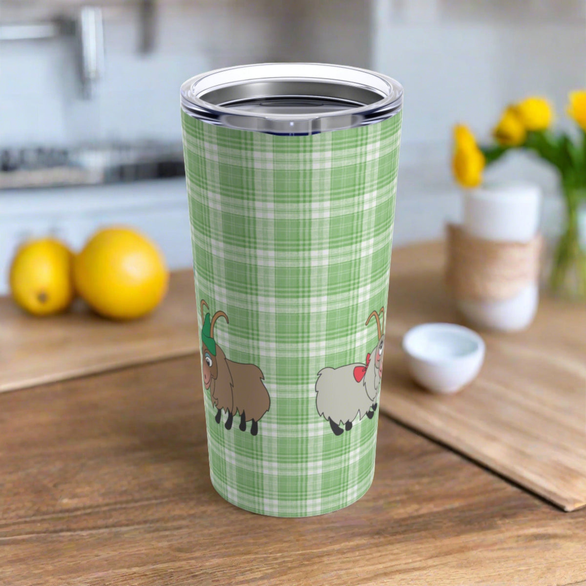 Sound Of Music Travel Tumbler Lonely Goatherd Girl In Pale Pink Tote Goat Family Tumbler 20oz