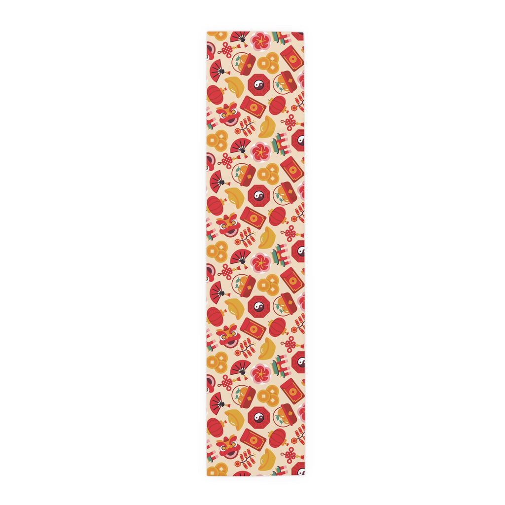 Lunar New Year Of The Dragon Spring Festival Holiday Table Runner - Cotton Or Polyester