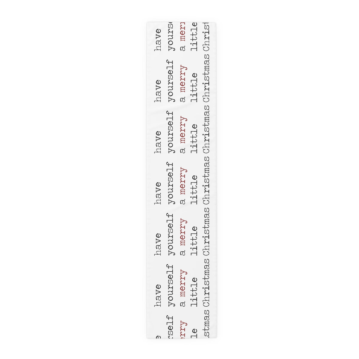 Have Yourself A Merry Little Christmas Print Home Decor Cotton Poly Table Runner