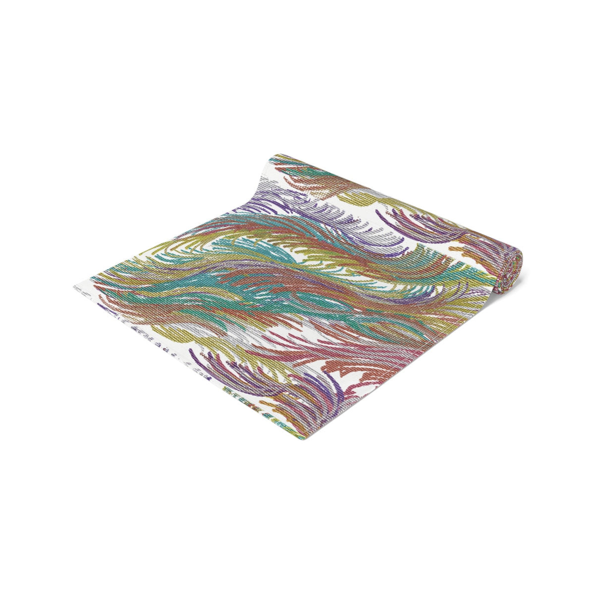 Space Feathers Caden Caraco Modern Art Decor Cotton Poly Table Runner
