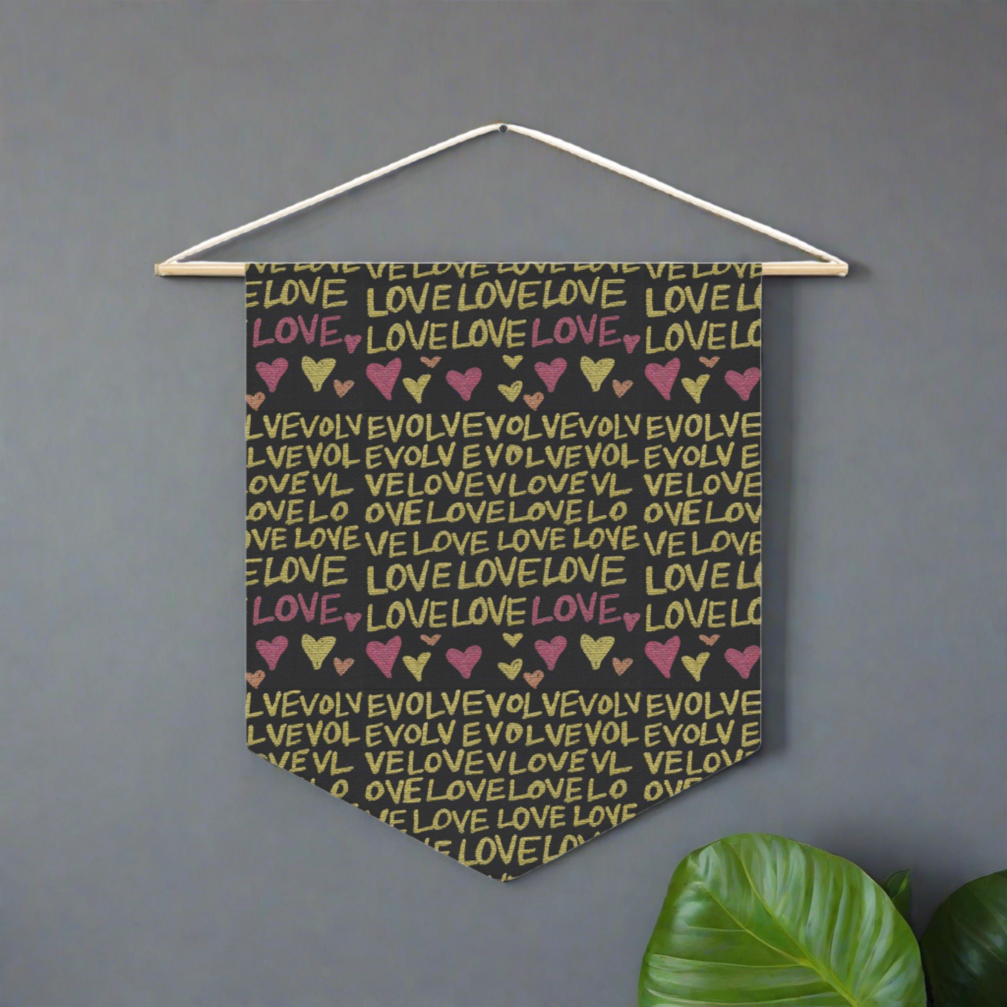 Evolve Into Love Caden Caraco Art Print Wall Hanging Banner Flag