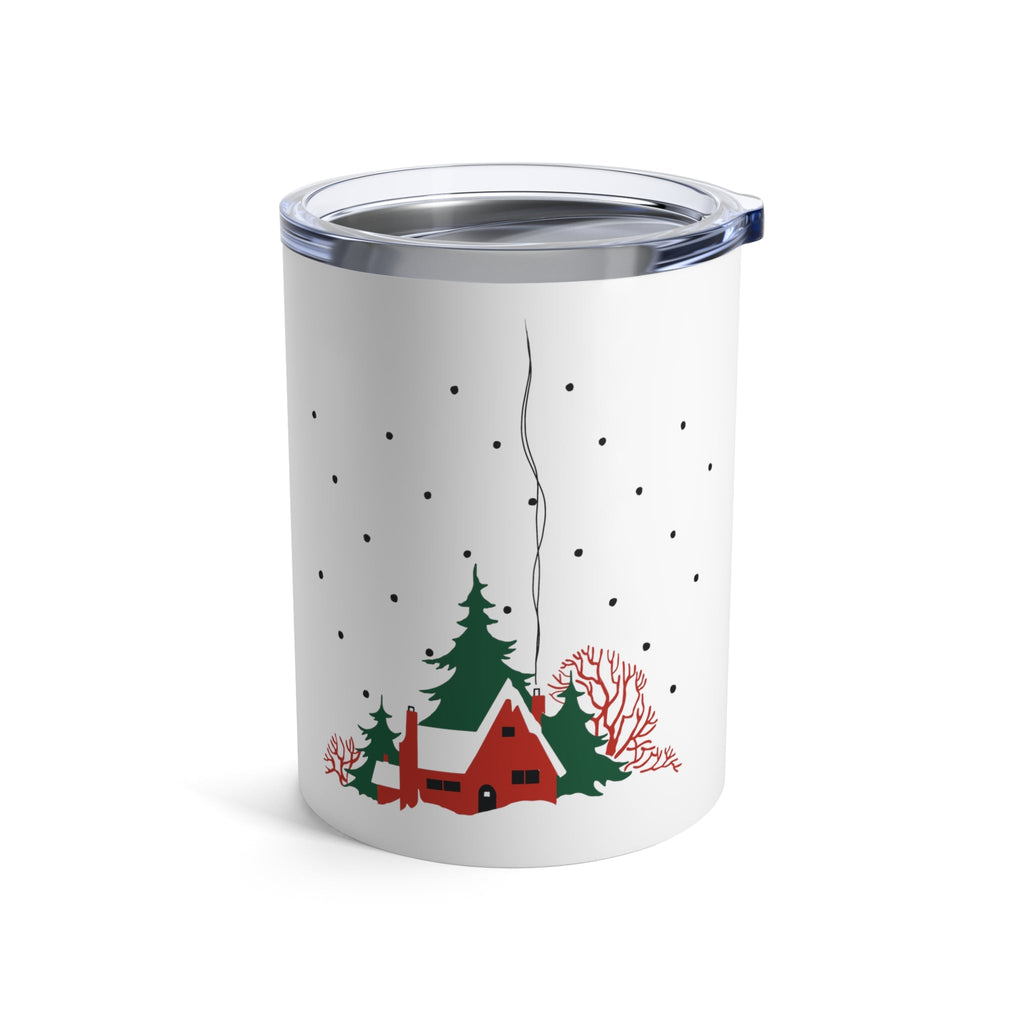 Cozy Winter Christmas Home Retro Mid Century Christmas Print Stainless Steel Tumbler 10oz