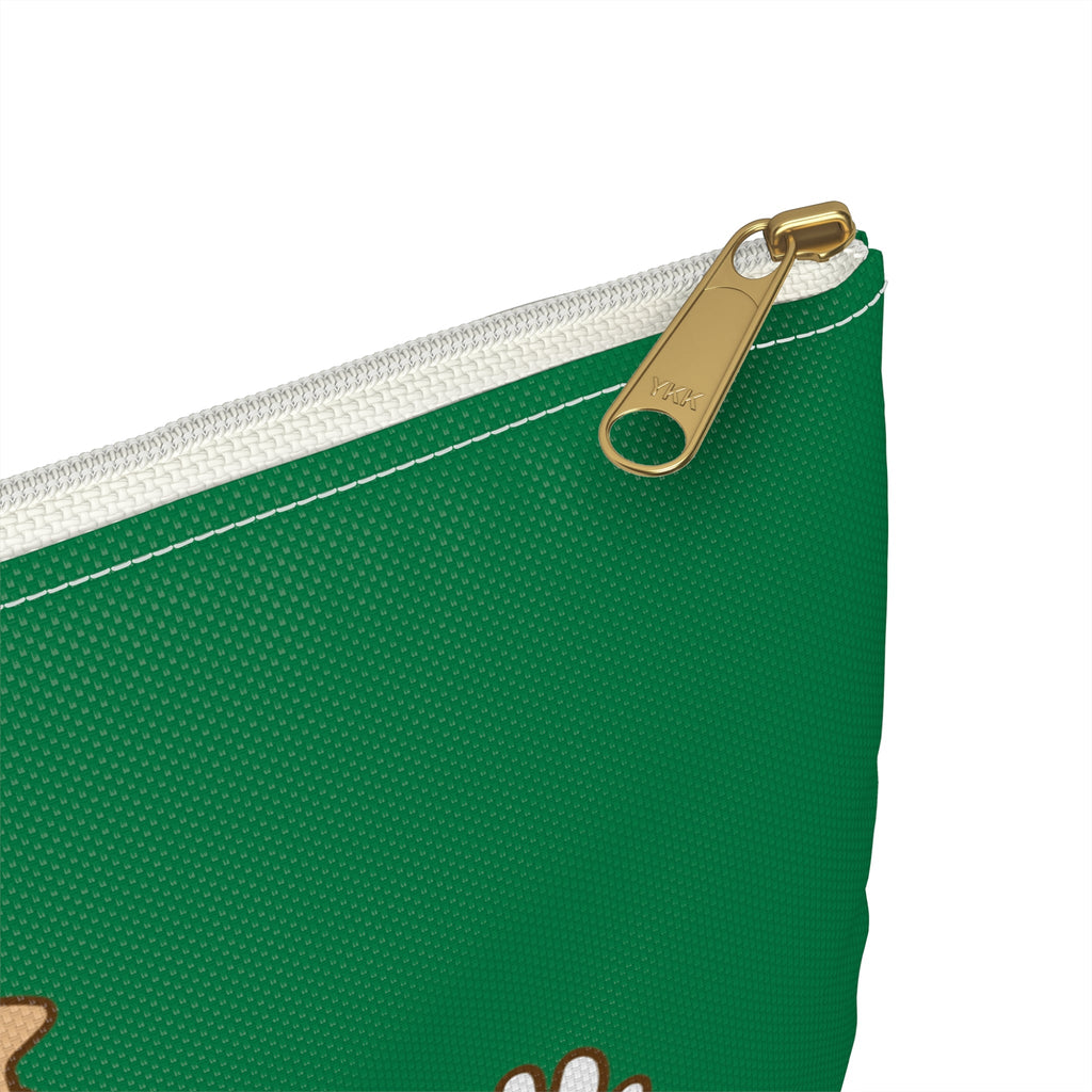 Merry And Bright Cute Christmas Tree Retro Style Christmas Print Polyester Accessory Travel Bag Pouch