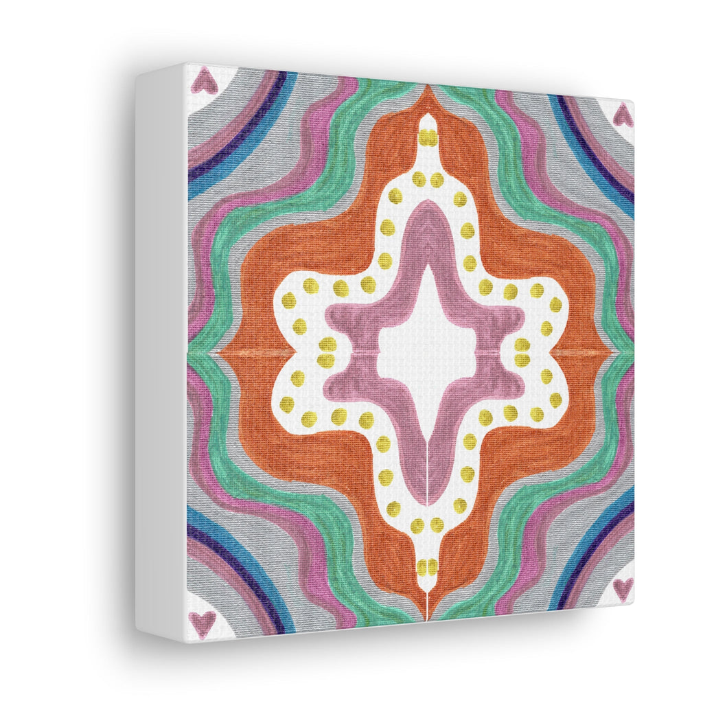 Love Frequency 2 Mosaic Caden Caraco Canvas Gallery Wrap