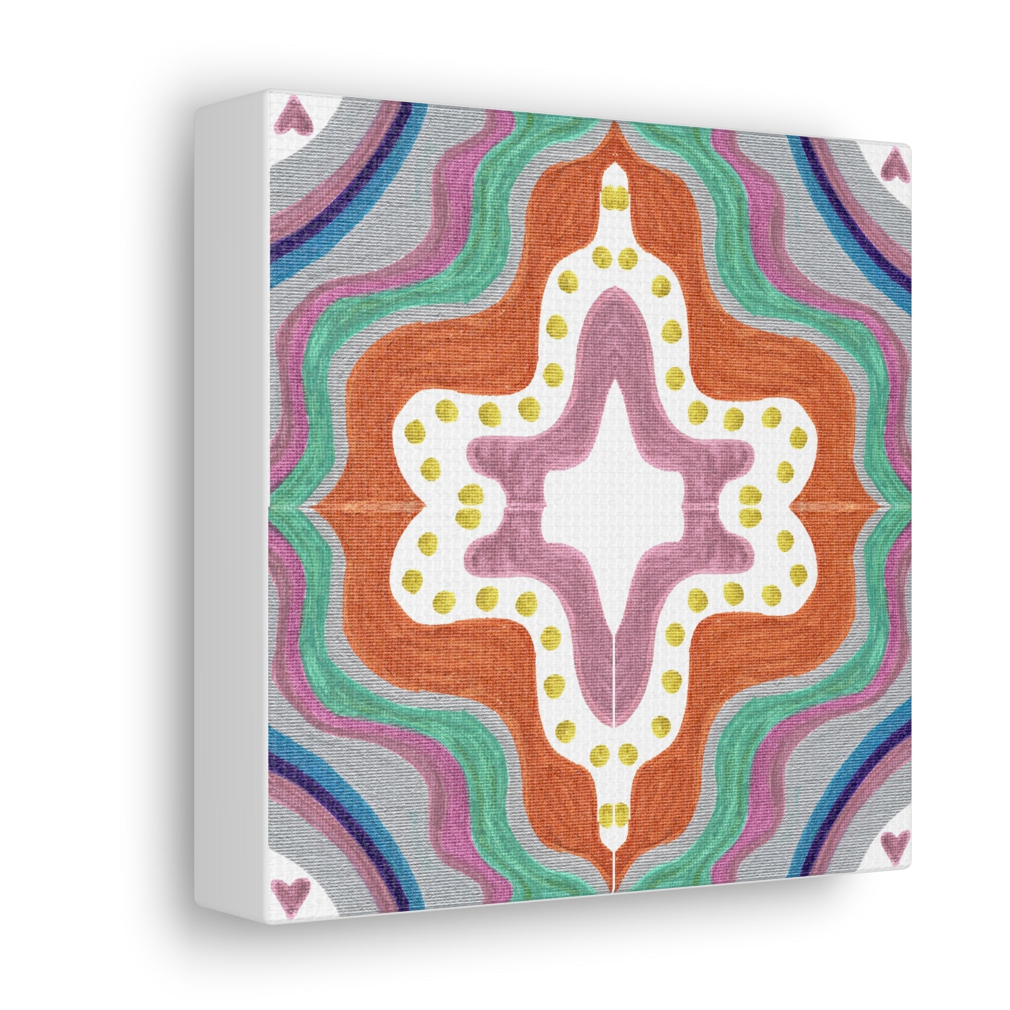 Love Frequency 2 Mosaic Caden Caraco Canvas Gallery Wrap
