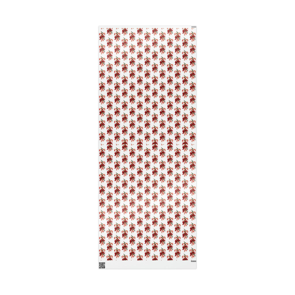 Retro Candy Canes Mid Century Retro Christmas Print Holiday Gift Wrap Paper - Glossy Or Matte