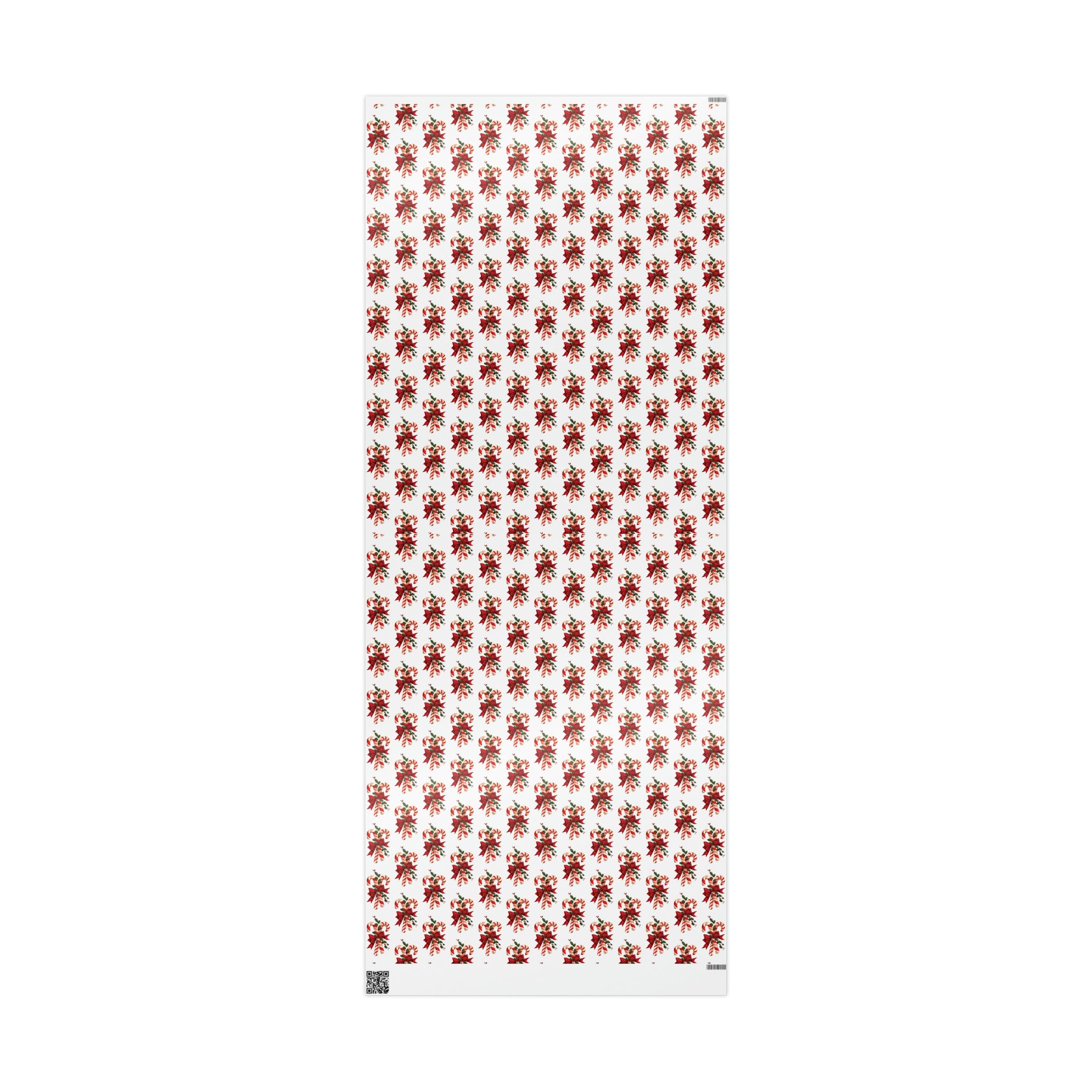 Retro Candy Canes Mid Century Retro Christmas Print Holiday Gift Wrap Paper - Glossy Or Matte