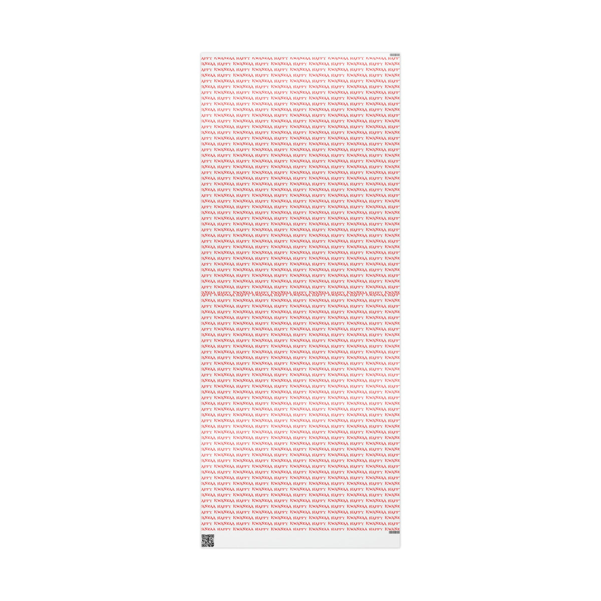 Happy Kwanzaa Red And White Atomic Retro Style Gift Wrap Paper - Glossy Or Matte