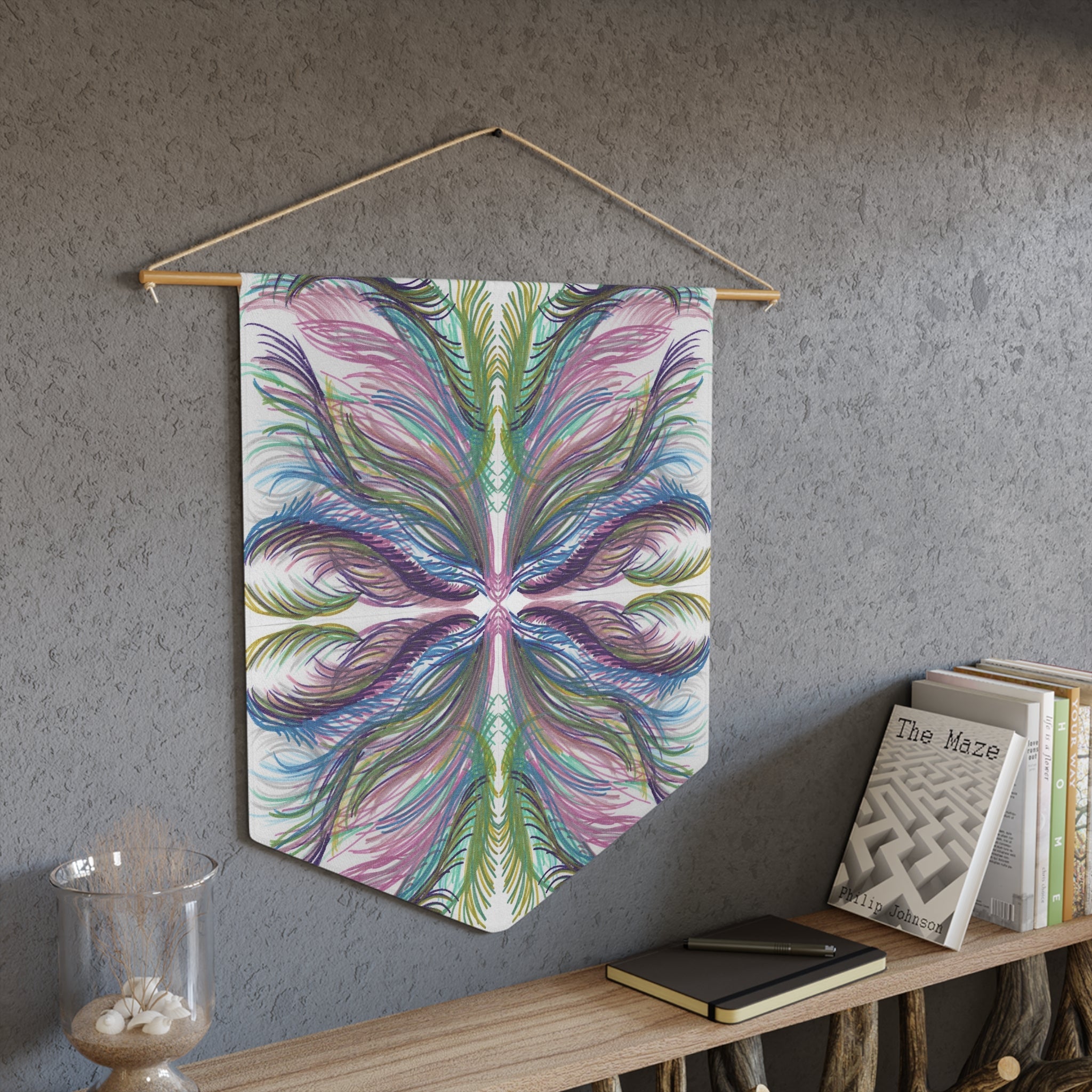 Lyran Palm Butterfly Caden Caraco Art Print Wall Hanging Banner Flag