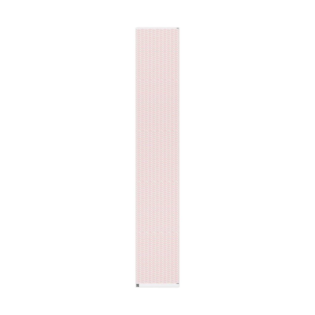 Merry Christmas Red And White Atomic Retro Style Christmas Holiday Gift Wrap Paper - Glossy Or Matte