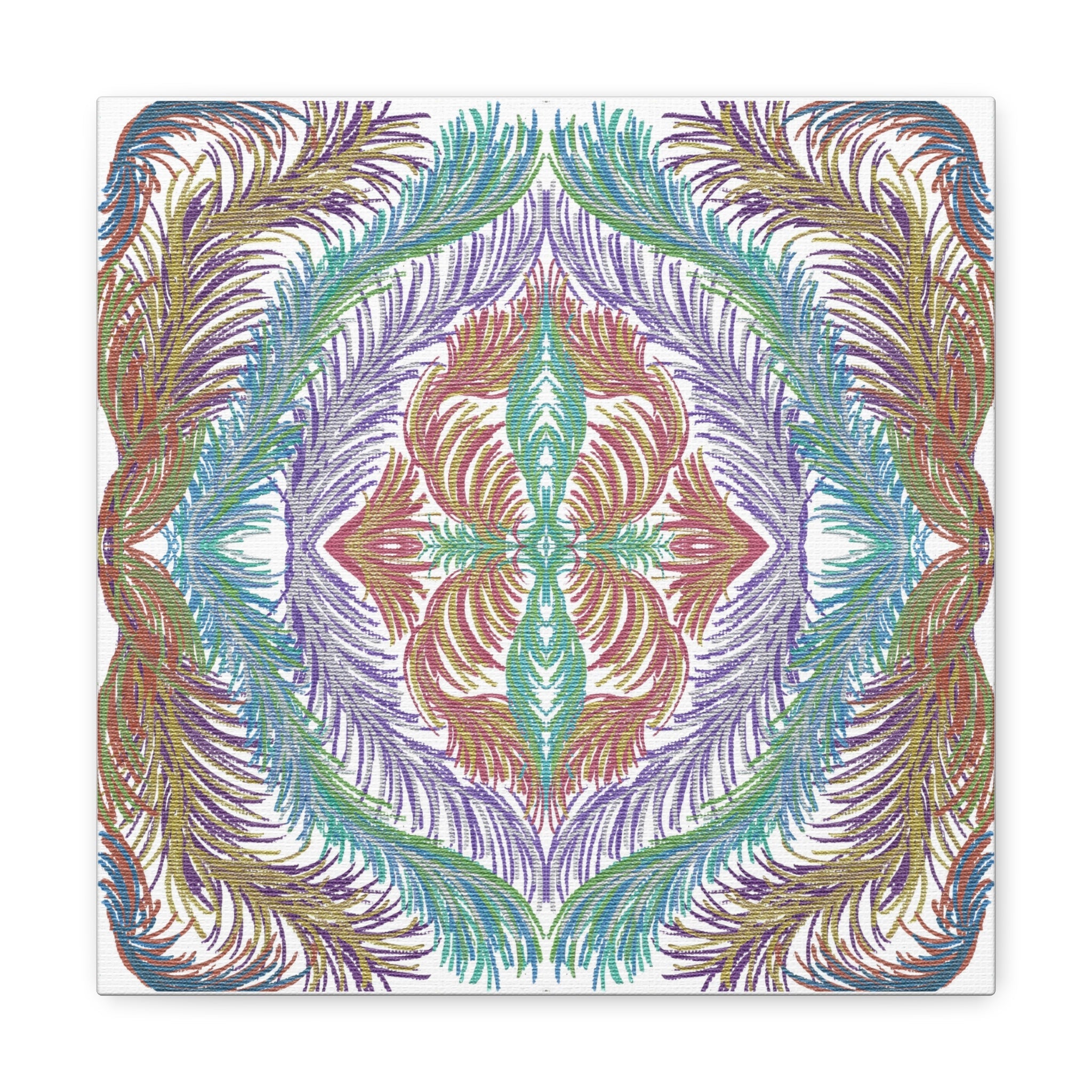 Space Feathers Variation 3 Caden Caraco Canvas Gallery Wrap