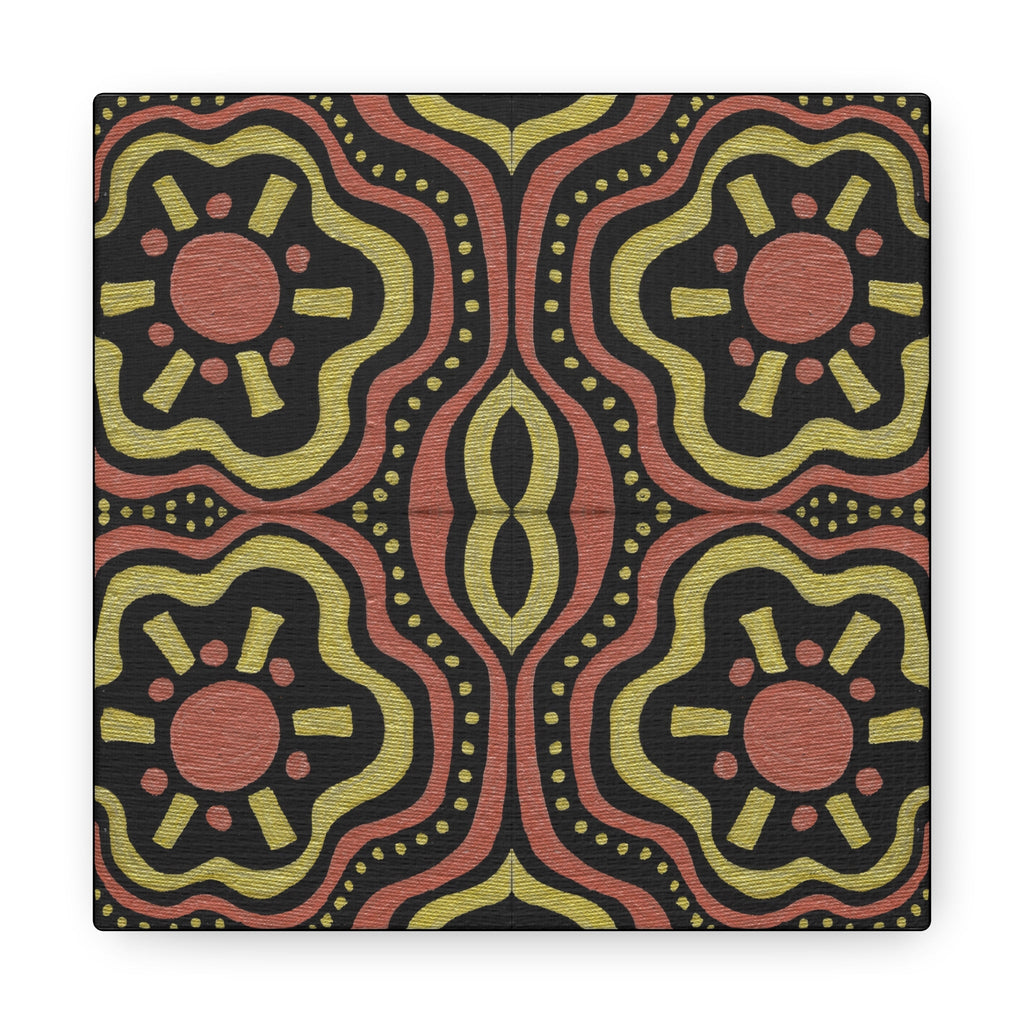Gold Suns Mosaic Caden Caraco Canvas Gallery Wrap