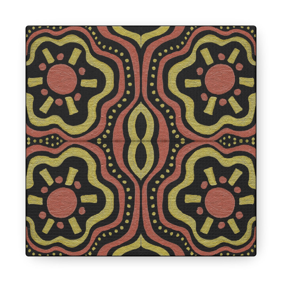 Gold Suns Mosaic Caden Caraco Canvas Gallery Wrap
