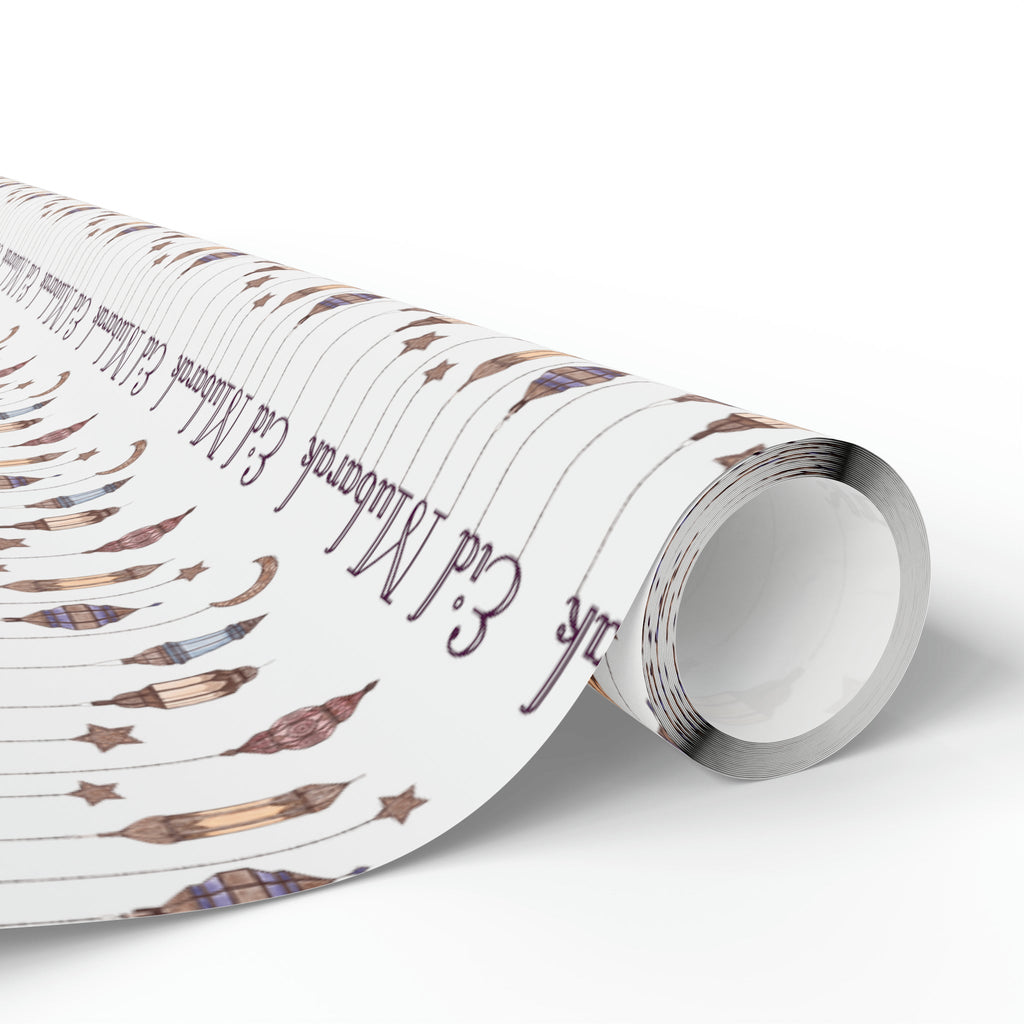 Eid Mubarak Festival Arabic Lanterns Holiday Holiday Gift Wrap Paper - Glossy Or Matte