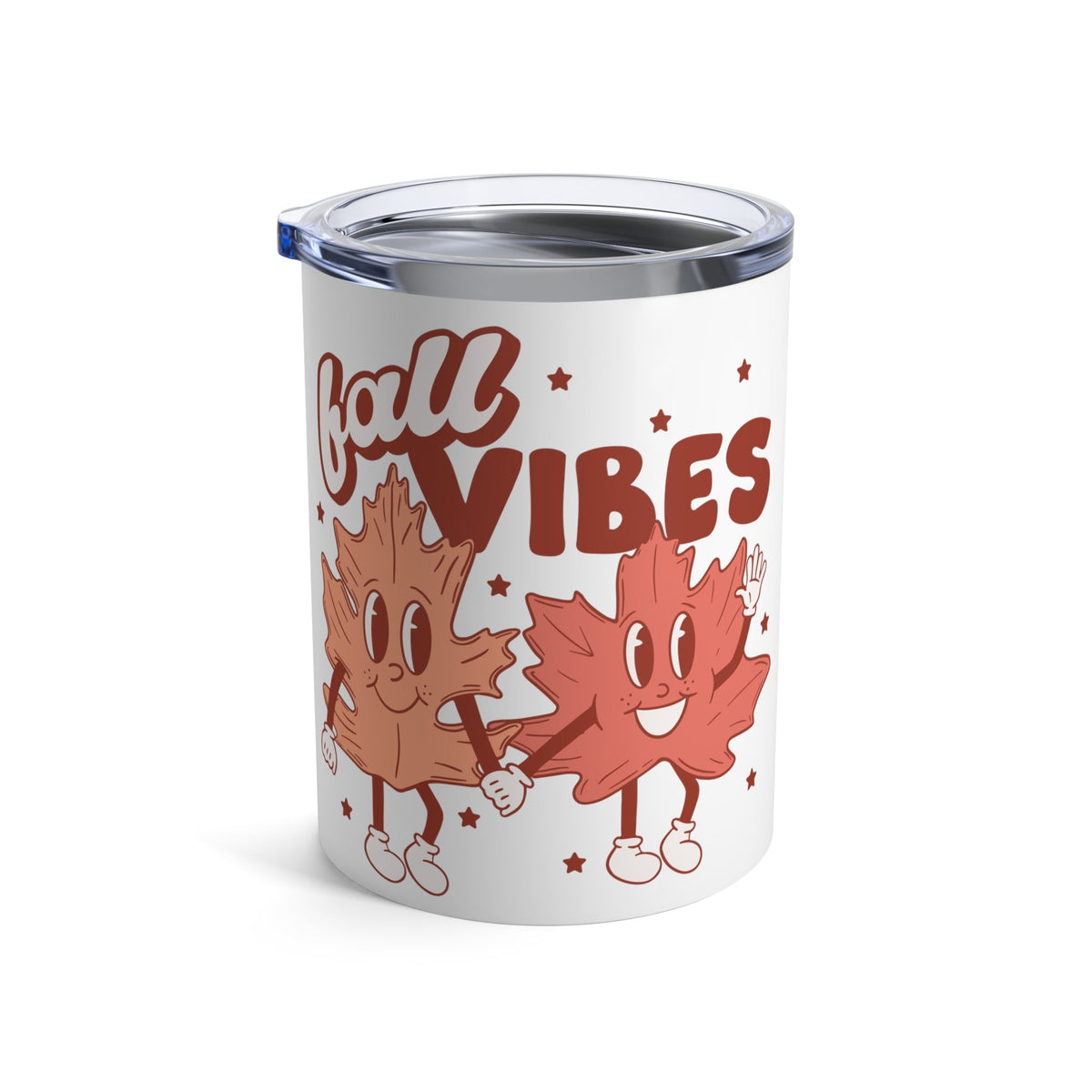 Fall Vibes Leaf Friends Fall Autumn Retro Style Stainless Steel Tumbler 10oz
