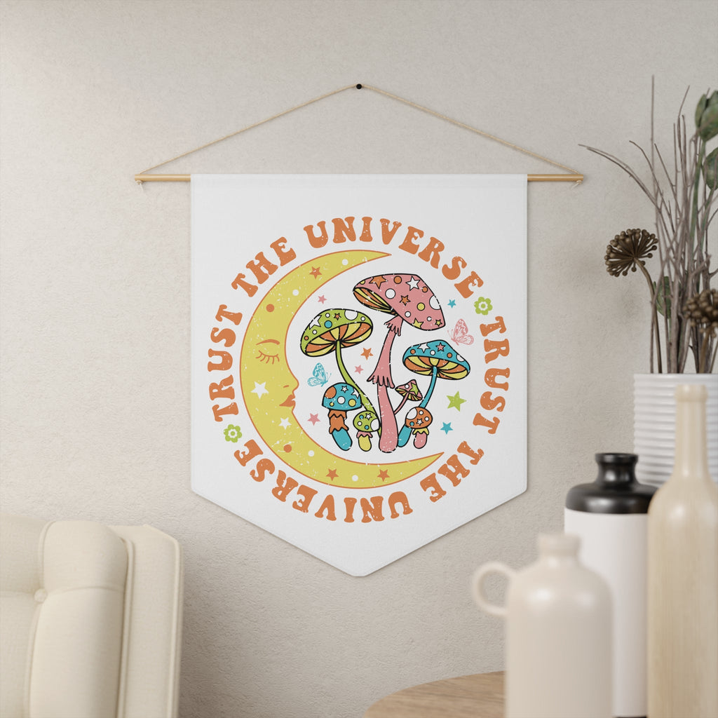 Trust The Universe Celestial Print Wall Hanging Banner Flag