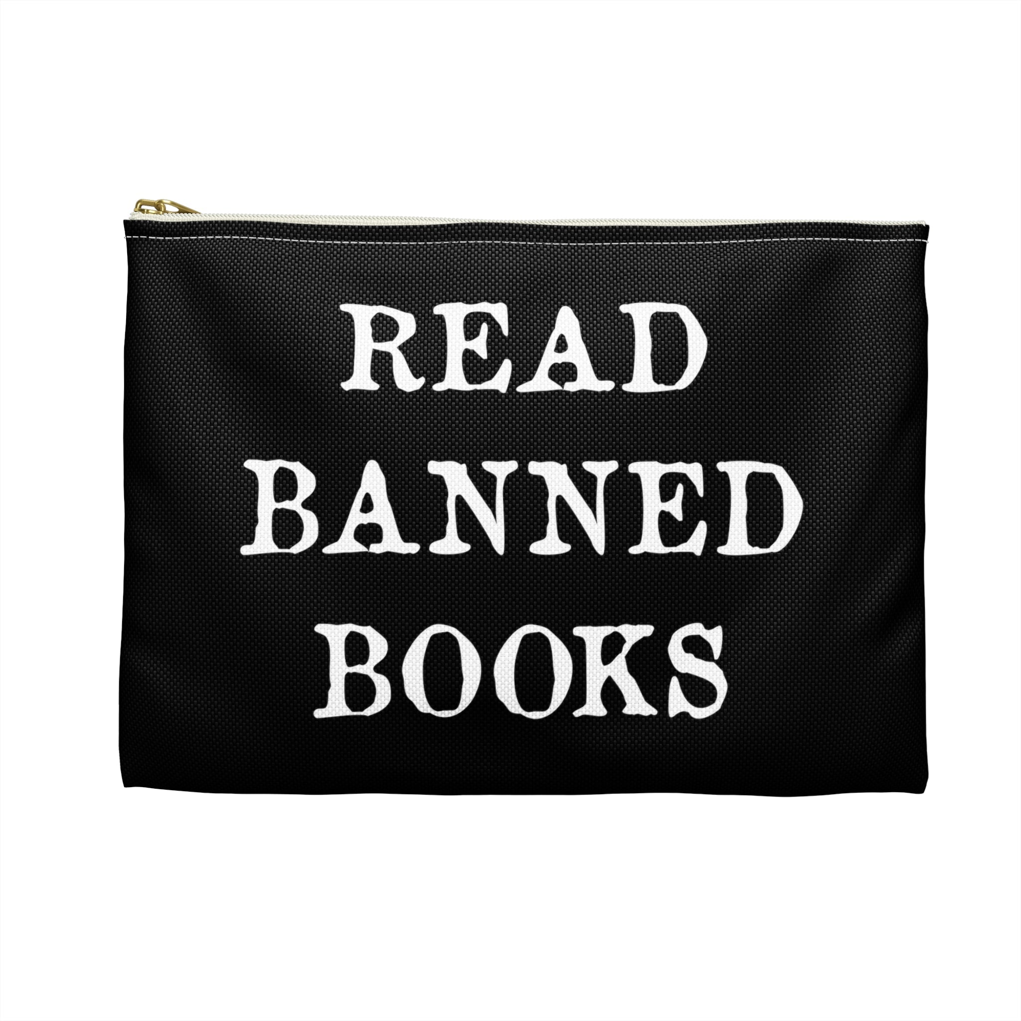 Read Banned Books Polyester Accessory Pouch Travel Bag
