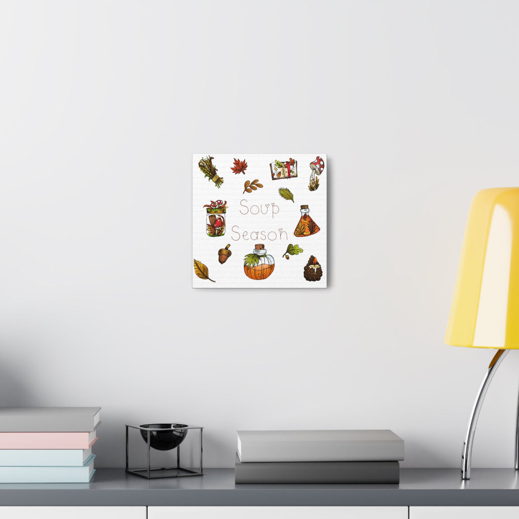 Soup Season Fall Autumn Decor Print Canvas Gallery Wrap