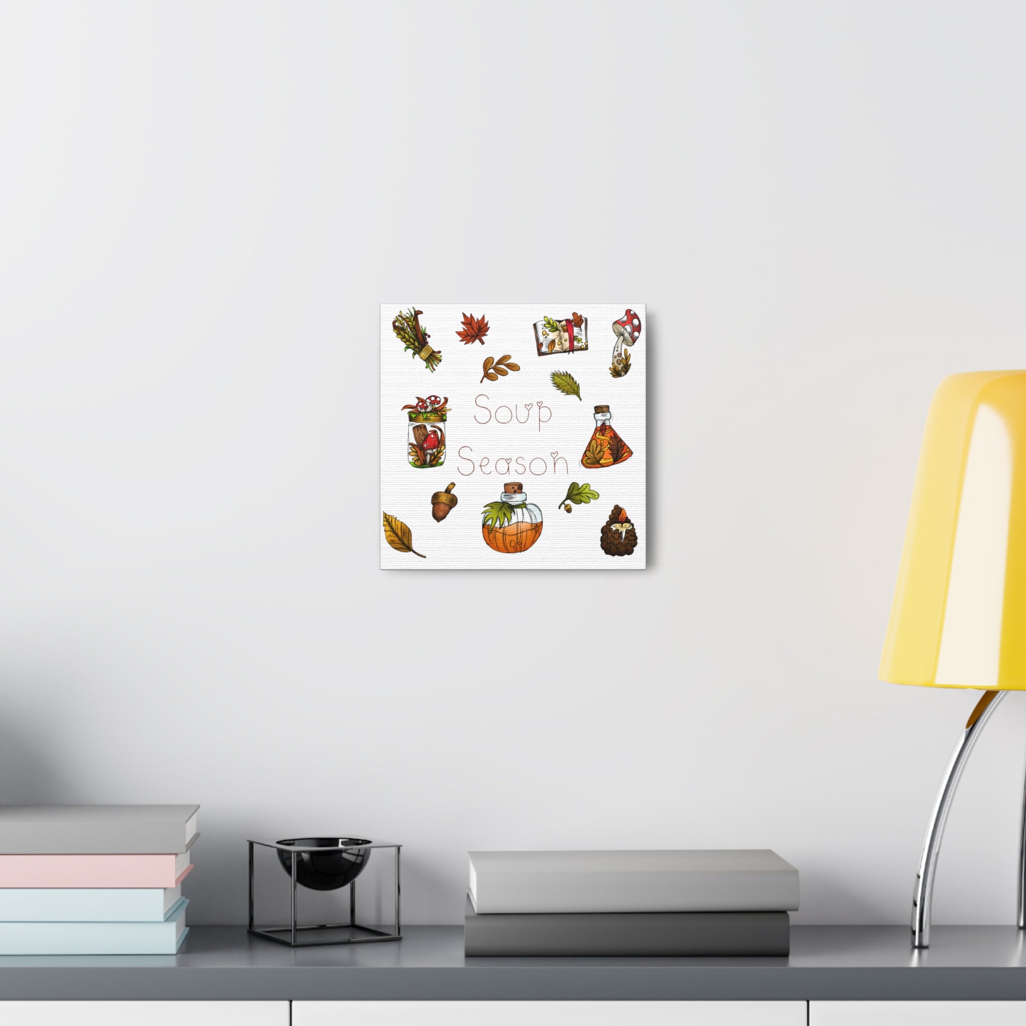 Soup Season Fall Autumn Decor Print Canvas Gallery Wrap