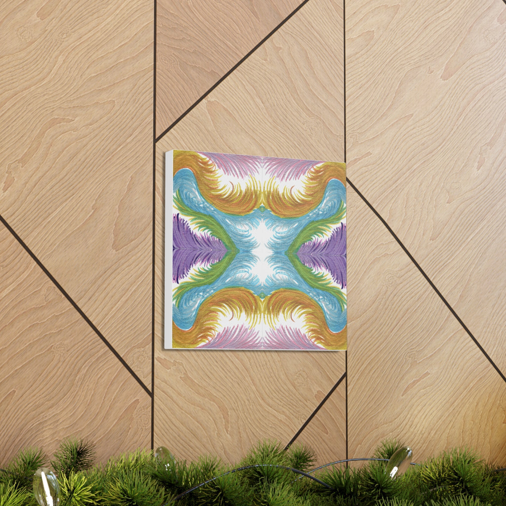 Lyran Feathers Variation 2 Caden Caraco Canvas Gallery Wrap