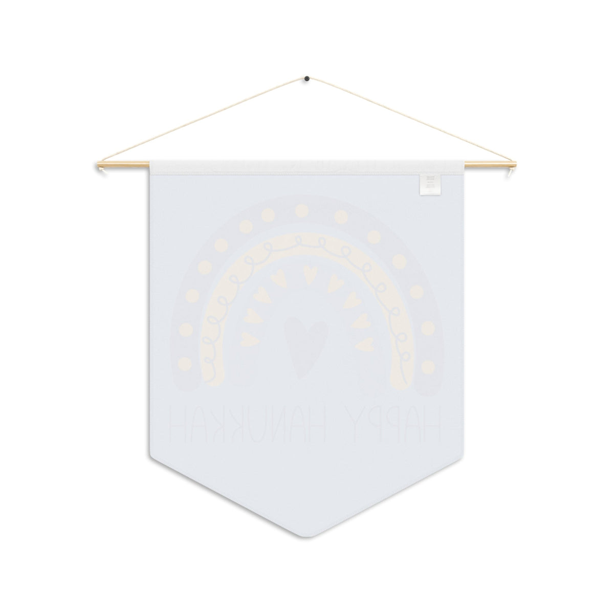 Happy Hanukkah Blue Wall Hanging Banner Flag