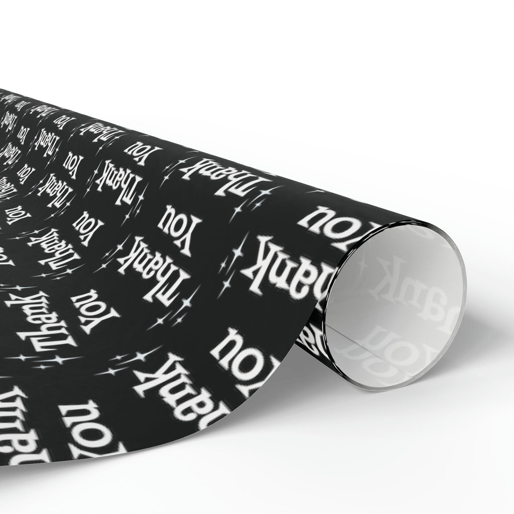 Thank You Starburst Atomic Retro Style Gift Wrap Paper - Glossy Or Matte